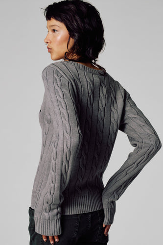 Pull met V-hals - grijs - Unwind