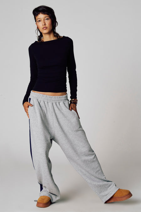 Top uni manche longue Noir - Unwind