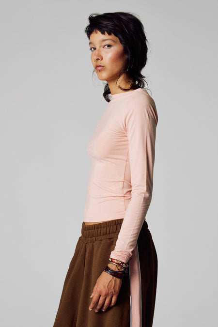 T-shirt met lange mouwen - roze