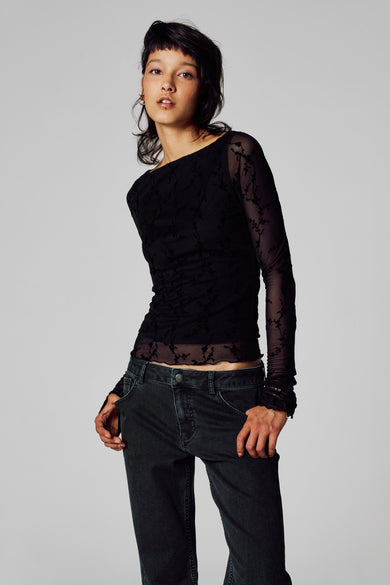 T-shirt (lange mouwen) Zwart - Unwind