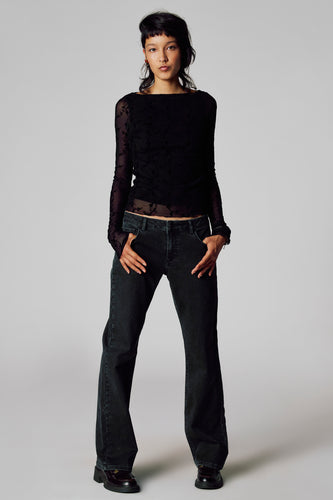 T-shirt met lange mouwen - zwart