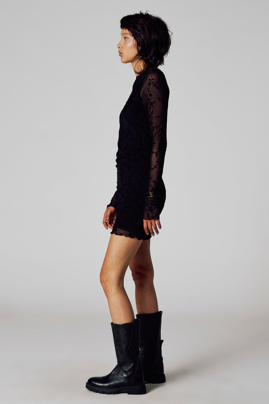 Kleedje met lange mouwen - zwart - Unwind