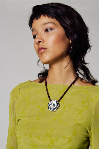 Kleedje met lange mouwen - groen - Unwind