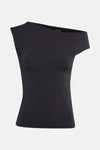 Top uni manche courte Noir - Unwind