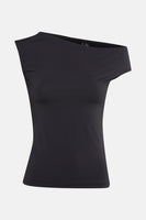 Top uni manche courte Noir - Unwind