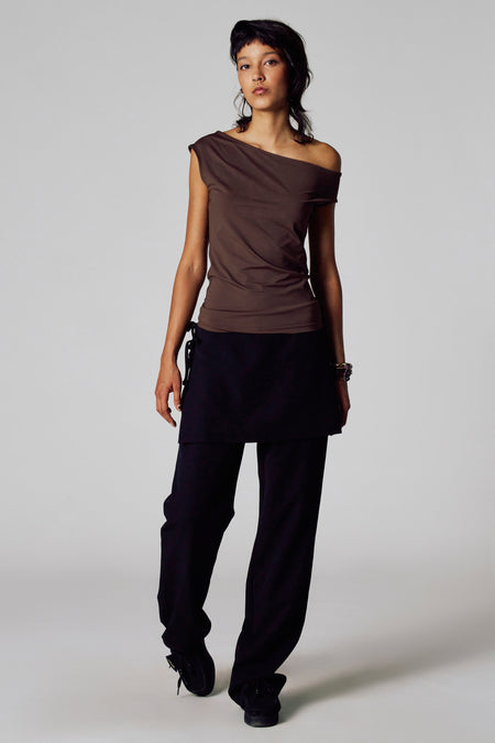 T-shirt met korte mouwen - bruin