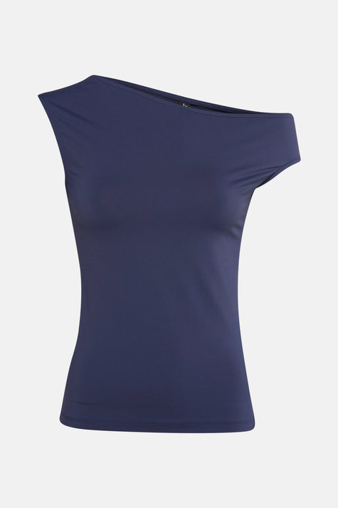 Top uni manche courte Bleu - Unwind