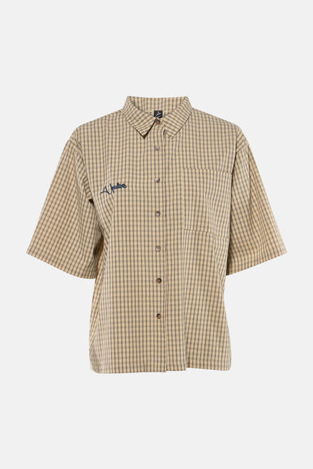 Chemise à manches courtes - beige