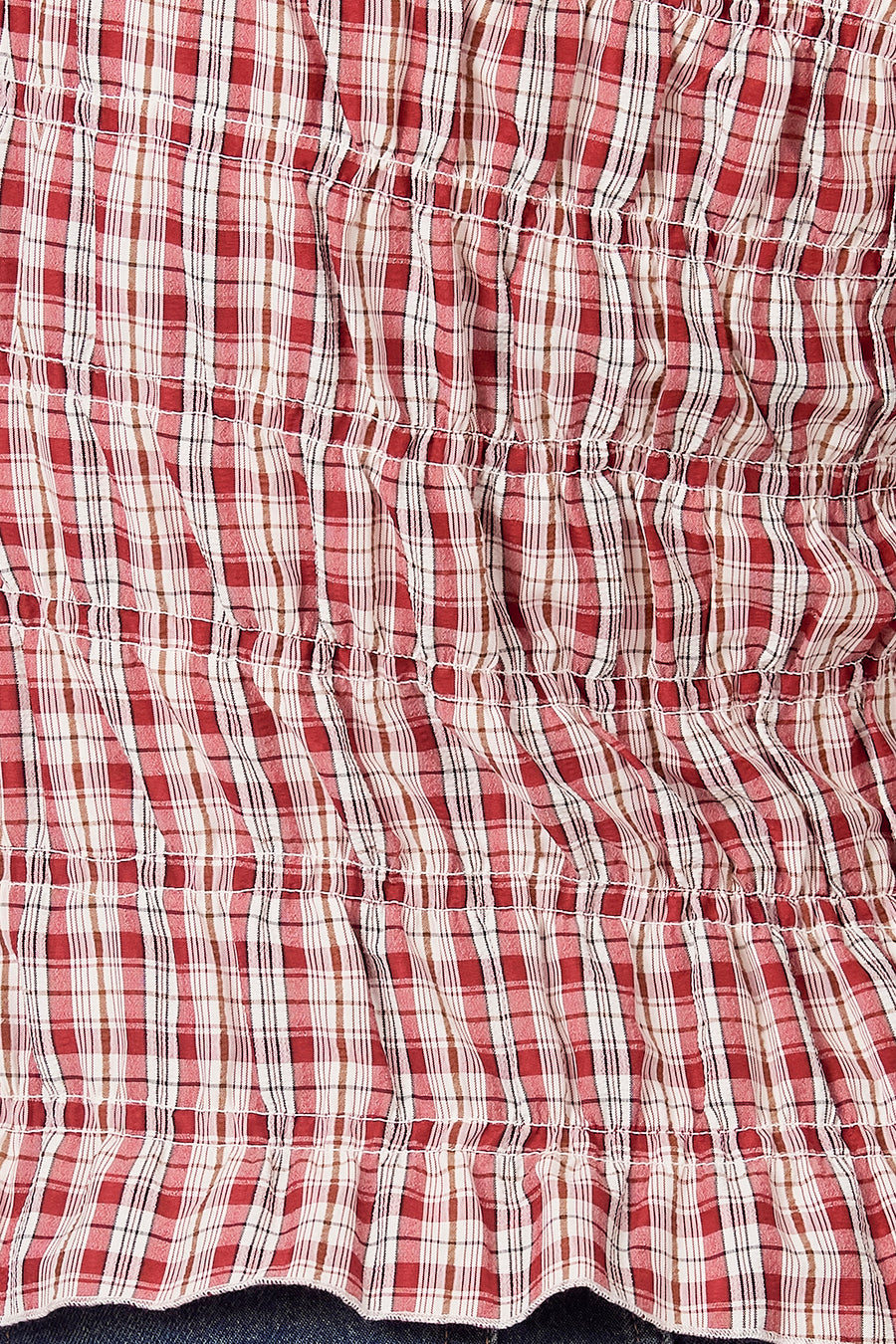 Blouse à manches courtes - rouge