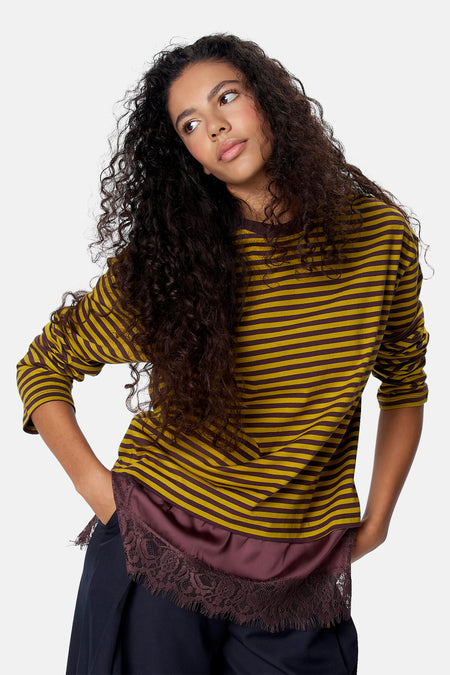 T-shirt met lange mouwen - paars