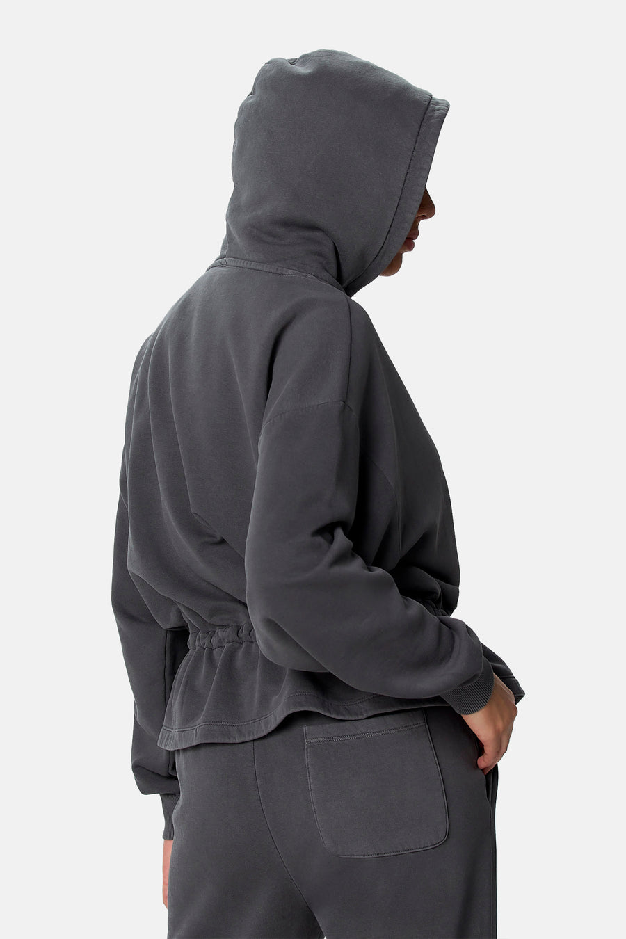 Sweater met kap - grijs