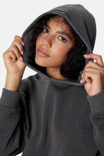 Sweater met kap - grijs