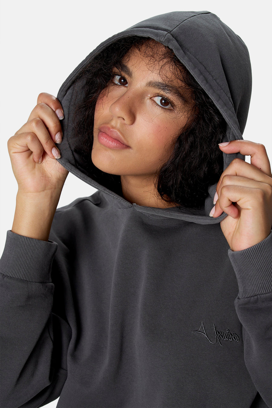 Sweater met kap - grijs