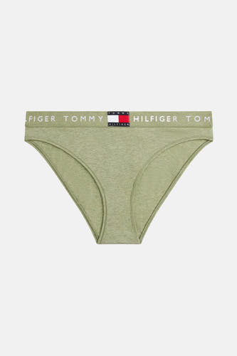 Groene slip van TOMMY JEANS, met een elastische band met logo.