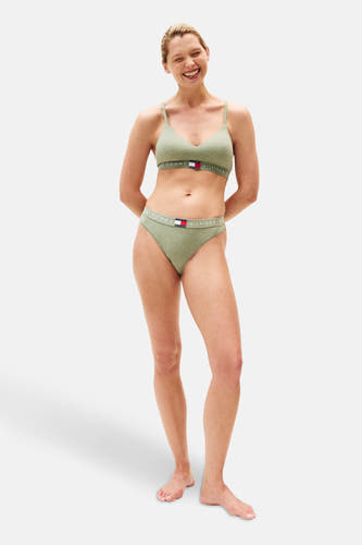 Groene slip van TOMMY JEANS, met elastische tailleband met merklogo.