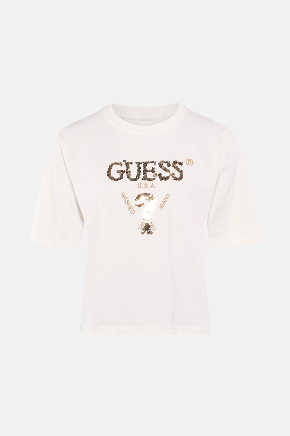 Top uni manche courte Écru - Guess®