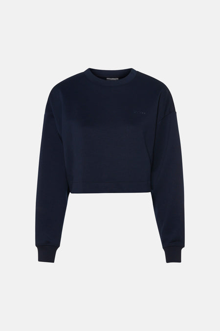 Sweater O hals - blauw