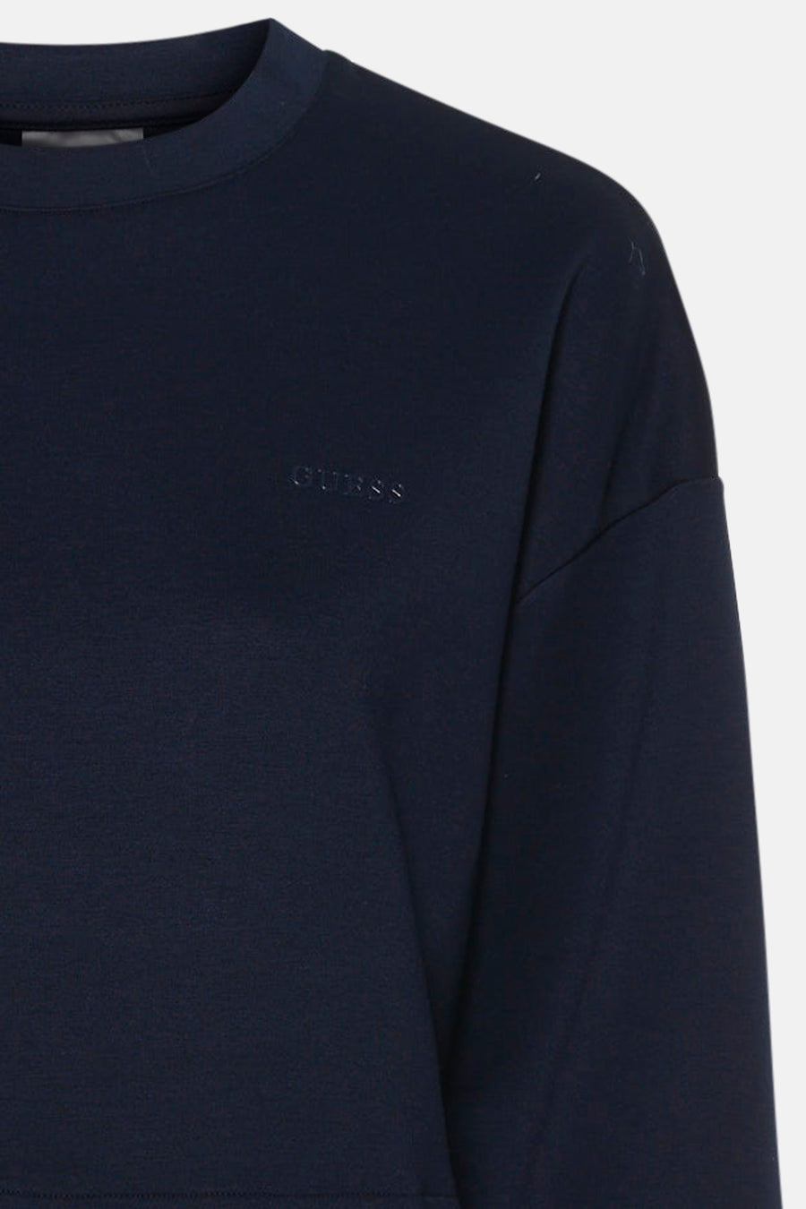 Sweat col O - bleu