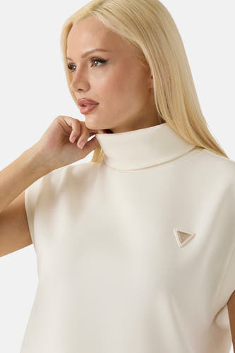 Sweat col O Écru - Guess®