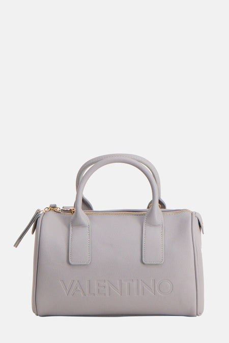 Blauwe handtas van VALENTINO BAGS met handvatten en een ritssluiting.