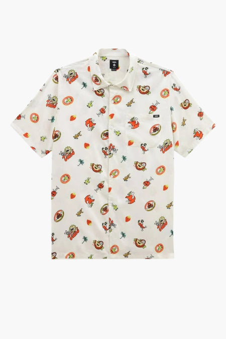 Hemd met korte mouwen - beige