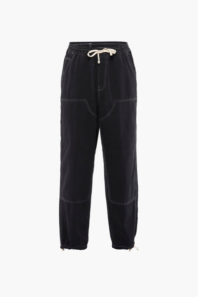 Tapered jeans - zwart