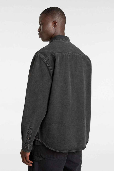 Hemd met lange mouwen - dark grey denim