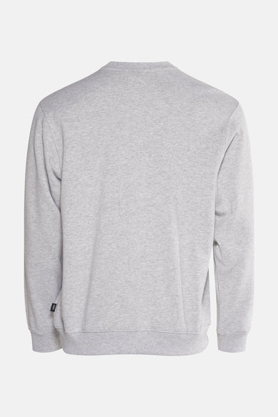 Grijze sweater van VANS “OFF THE WALL”, met lange mouwen en een effen ontwerp.