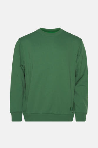 Sweater vert de VANS "OFF THE WALL" avec un patch logo ton sur ton sur l'encolure.