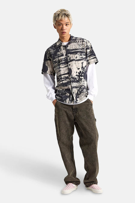 Chemise (manches courtes) Noir - VANS “OFF THE WALL”