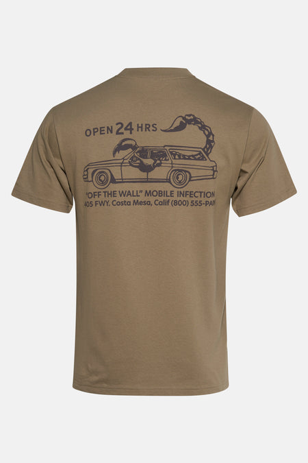 T-shirt met korte mouwen - Kaki
