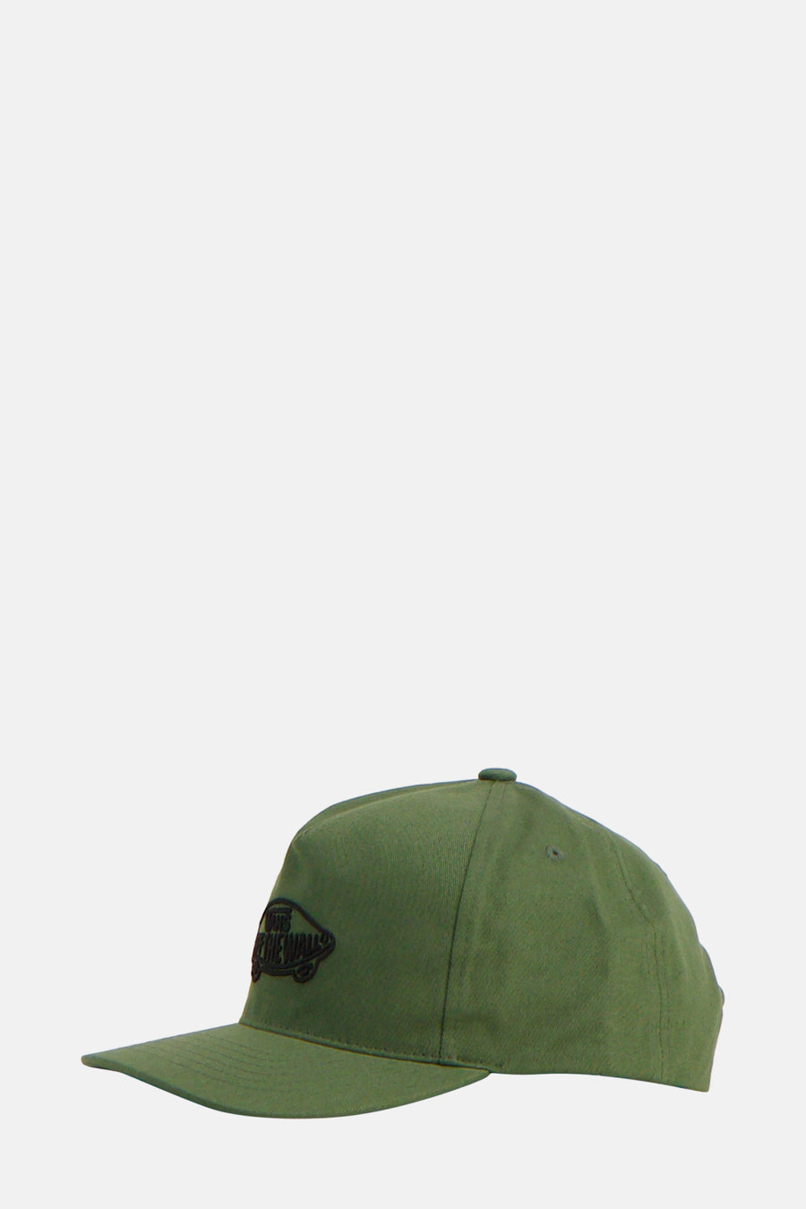 Groene baseball cap met Vans-logo.
