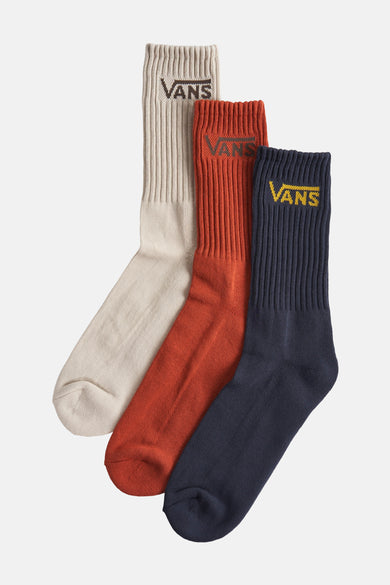 Meerkleurige sokken (multipack) van VANS “OFF THE WALL”, met ribbels en logo-details.