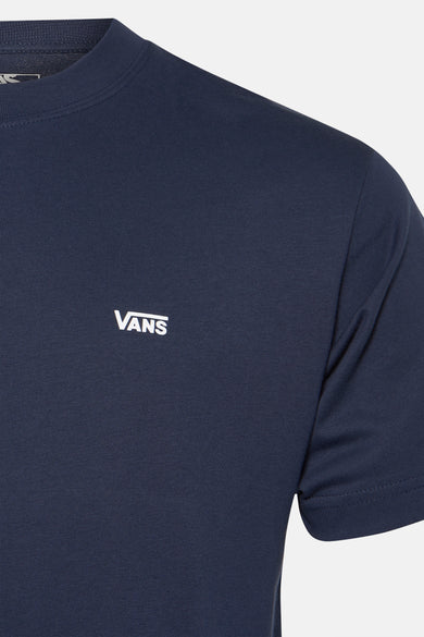 Blauw T-shirt met korte mouwen van Vans, met een klein logo op de borst.