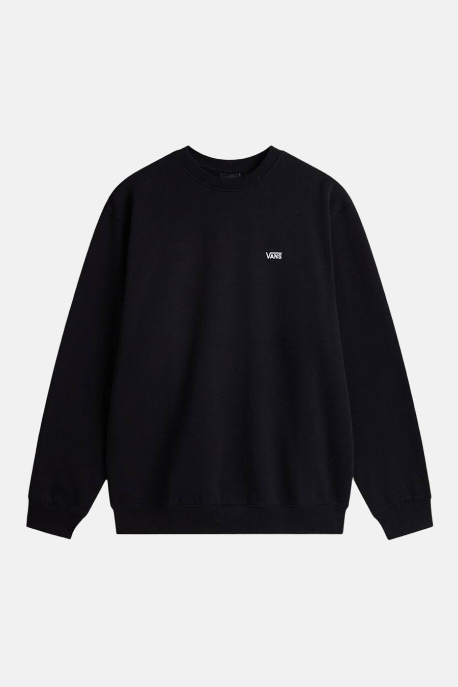 Zwarte sweater van VANS met lange mouwen en een ronde hals.