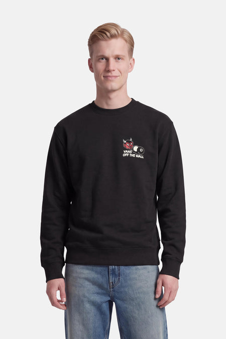 Sweater O-hals - zwart