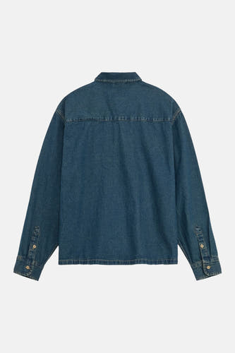 Hemd met lange mouwen - mid blue denim