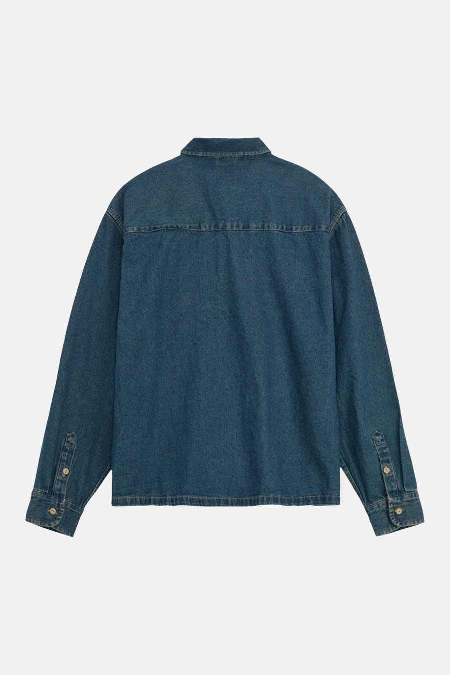 Hemd met lange mouwen - mid blue denim
