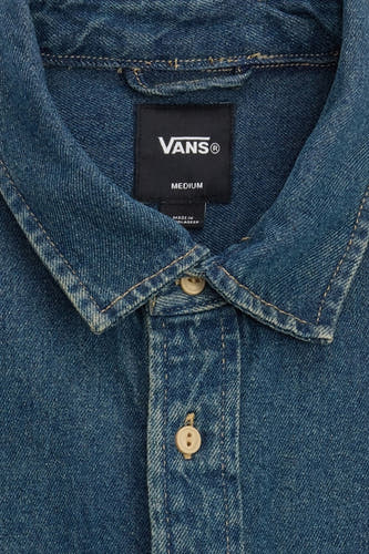 Hemd met lange mouwen - mid blue denim