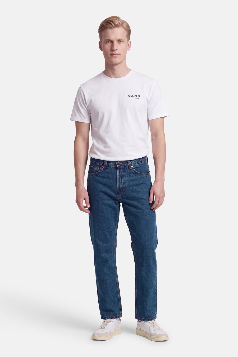 CHECK 5 - mid blue denim