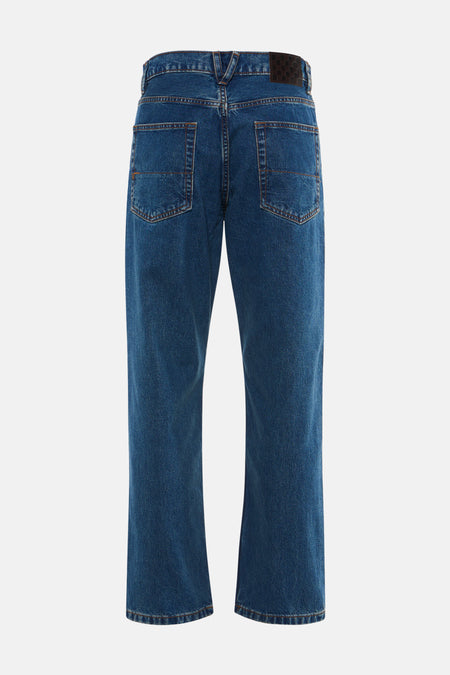 Jeans straight mid blue denim - VANS “OFF THE WALL”