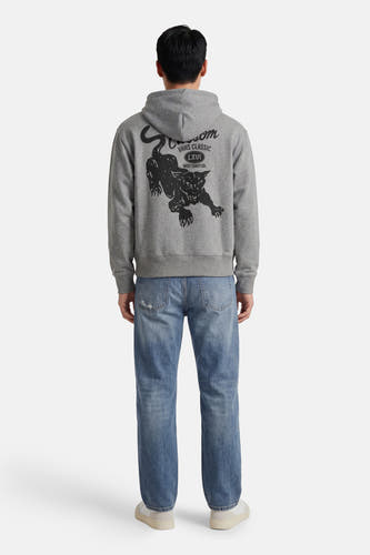 Sweater met kap - grijs
