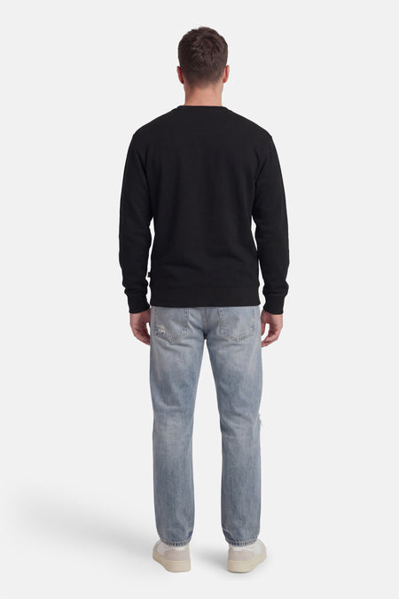 Sweater O-hals - zwart