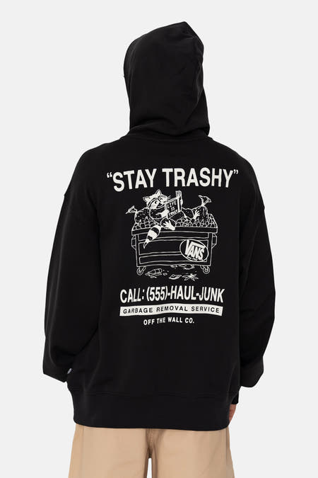 Sweater met kap - zwart