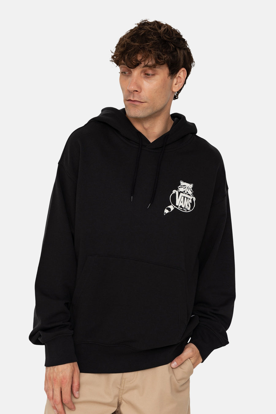 Sweater met kap - zwart