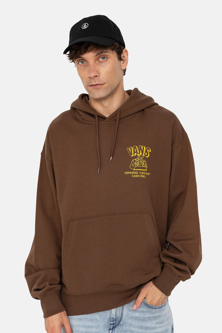 Sweater met kap - bruin