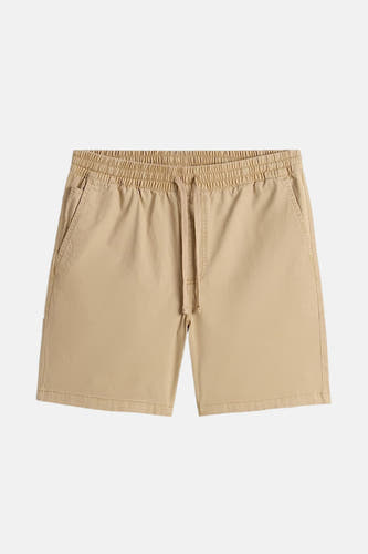 Short beige VANS "OFF THE WALL" avec ce taille élastique et une corde de serrage.
