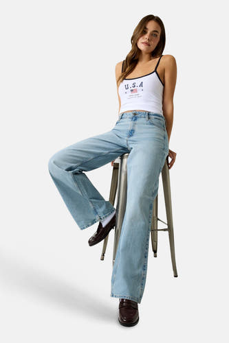Jeans wide light blue denim - Guess®