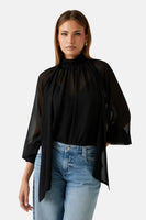 Blouse met lange mouwen - zwart