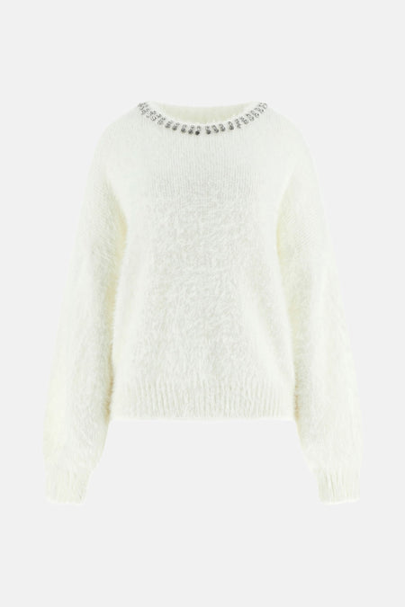Pull col O Écru - Guess®